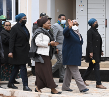 Rais wa Jamhuri ya Muungano wa Tanzania Mhe. Samia Suluhu Hassan akitembelea na kukagua Ujenzi wa Jengo la Huduma ya Mama na Mtoto katika Hospitali ya Rufaa ya Mkoa Njombe tarehe 09 Agosti, 2022.